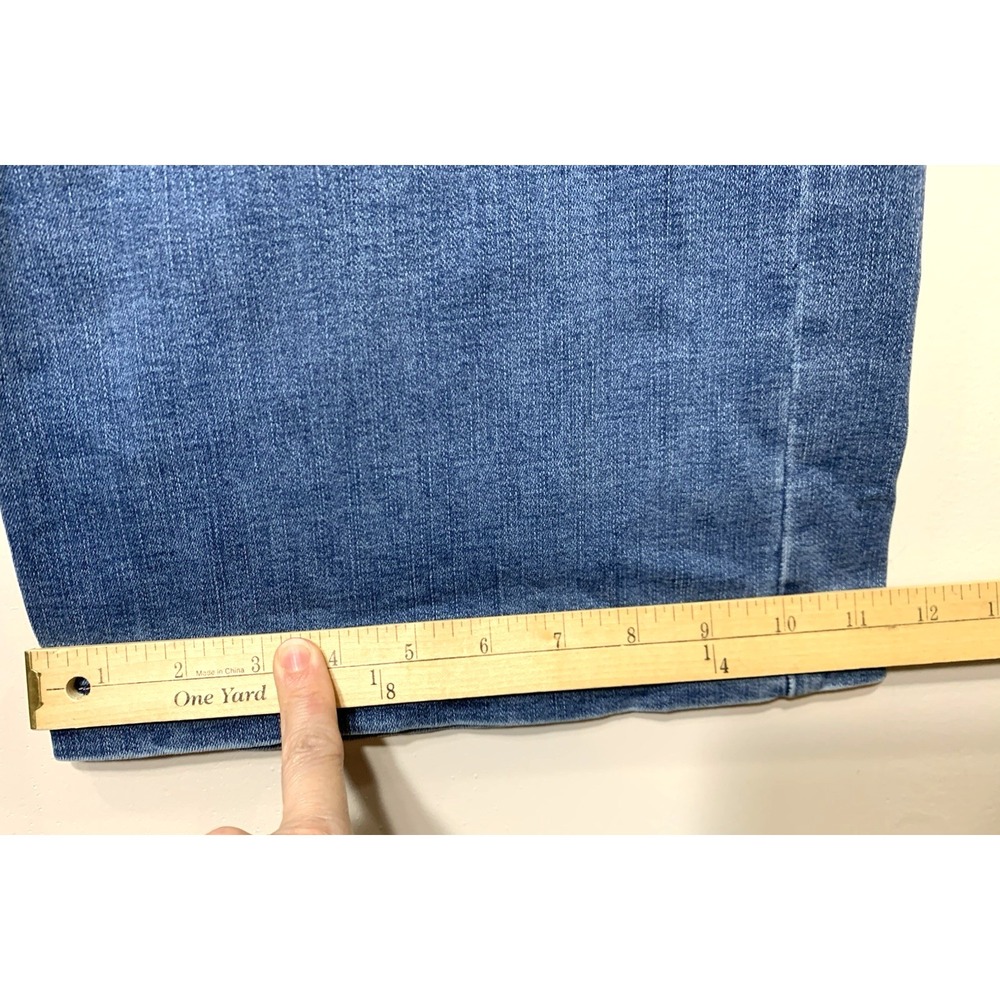 NYDJ Jeans Womens 14W Blue 37.5X32 Pull On Stretch Wide Leg High Rise Denim - Picture 5 of 9